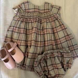 Bonpoint Maruska Wool Dress and Bloomers